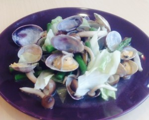 春野菜のあさり蒸し　写真